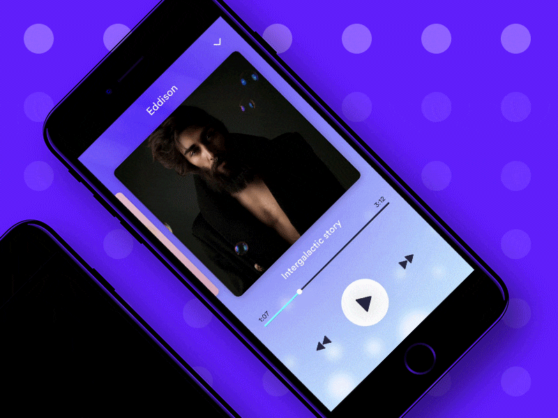 Day #89 - Interaction animation daily ui interaction music player principle slider ui