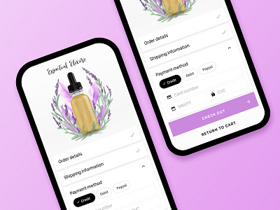 Rebound - Checkout view app beauty checkout cosmetics dailyui ecommerce rebound sketch ui