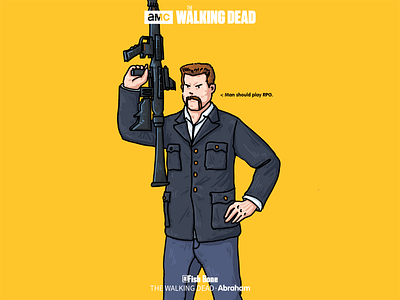 THE WALKING DEAD-Abraham illustrations