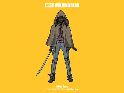 THE WALKING DEAD-Michonne illustrations