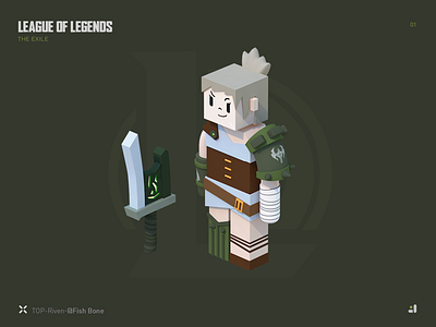 LEAGUE OF LEGENDS-Riven c4d