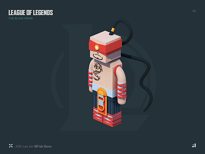 LEAGUE OF LEGENDS-Lee sin c4d