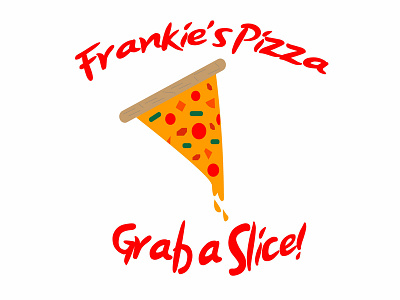 Pizza! Grab a slice! adobe branding creative design dlyonsfont illustration logo order pizza font photoshop pizza portfolio typography