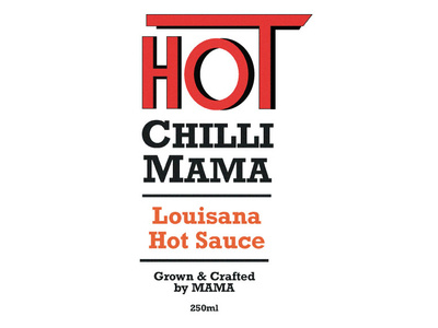 Hot Chilli Mama - Hot Sauce Bottle Label hot sauce label icon branding portfolio design creative illustration adobe