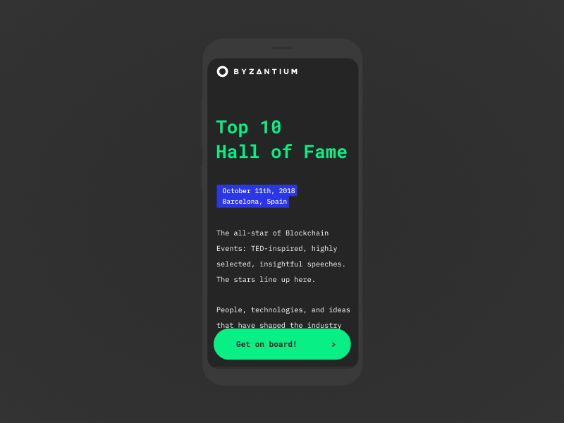 TOP10 Hall of Fame agency aniamtion blockchain conference crypto design fonts hummaagency illustration interactiondesign interfacedesign landing motion ui ux uxui webdesign