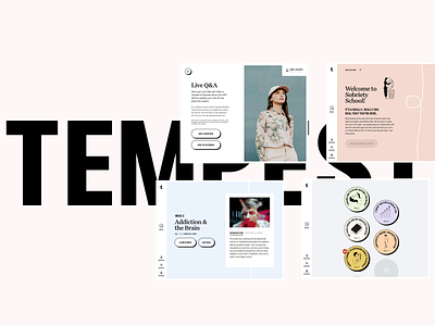 Tempest Case Study animation app bold case study learning pastel school sobriety typography web