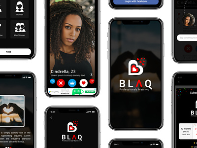 Blaq Dating App android app logo design mobile app development