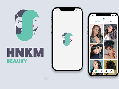 HNKM Beauty App android app logo design mobile app mobile app development