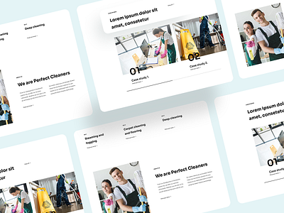 Cleaning Service clean ui design fresh minimal ui webdesign website whitespace