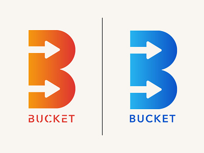 Bucket Logo Design app art artist branding design icon illustration logo logodesign logotype typography ui ux vector