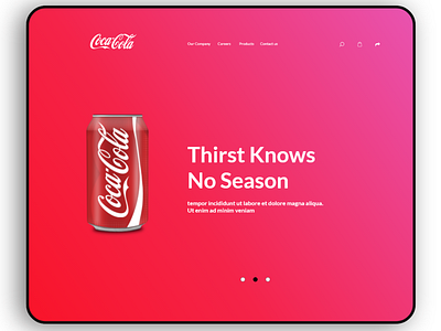 Cola Landing page