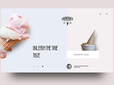 Ice Cream product page