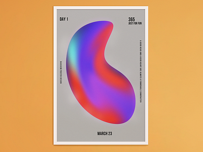 Baugasm futuristic poster design