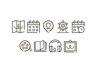 Travel icons design gray grey icon icons illustration line linear lines minimal minimalism minimalist minimalistic pink travel traveling vector