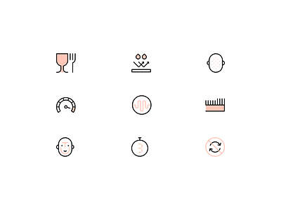 Exfoliation icons beauty design exfoliation face head icon icons illustration line linear lines minimal minimalism minimalist minimalistic skin skin care skincare vector wellness