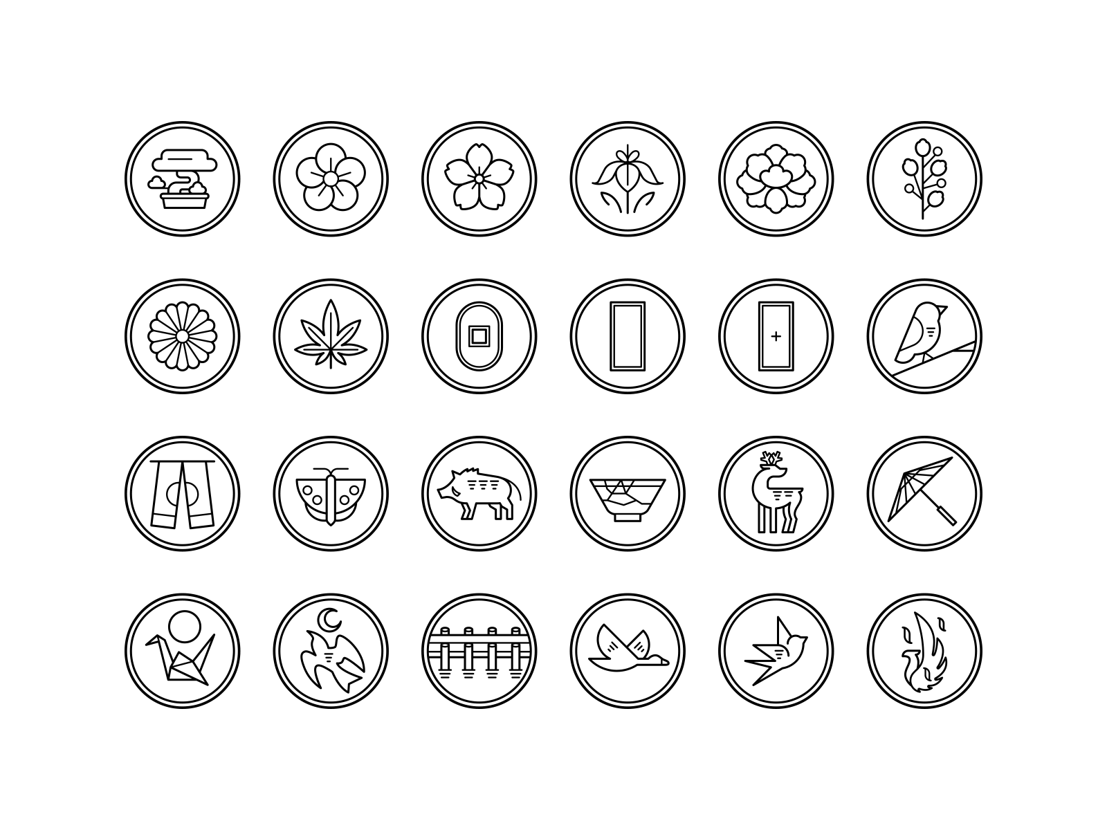 Hanafuda icons by Aldddo Cervantes on Dribbble