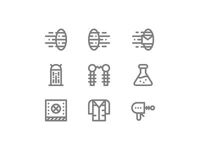 Mad science icons design icon icons illustration lab laboratory line lineal linear lines mad mad science mad scientist minimal minimalism minimalist science vector