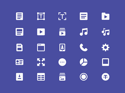 Miscellaneous icons