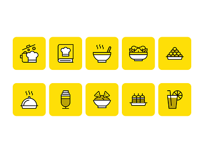 Indian food icons