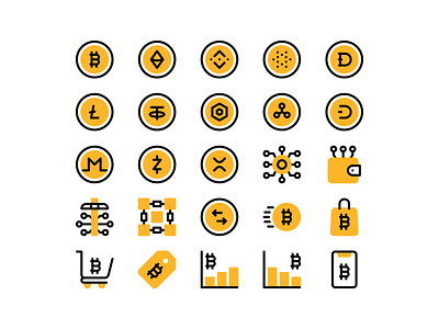 Crypto currency icons