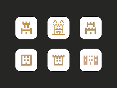 Castle app icon sketches app app icon castle castles design icon icons illustration logo minimal minimalism minimalist vector