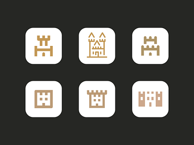 Castle app icon sketches