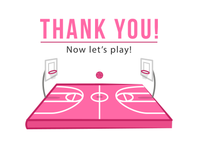 Thank you Sonny alcesa basketball basketball court court debut draft drafted dribbble invitation invite thank you thanks