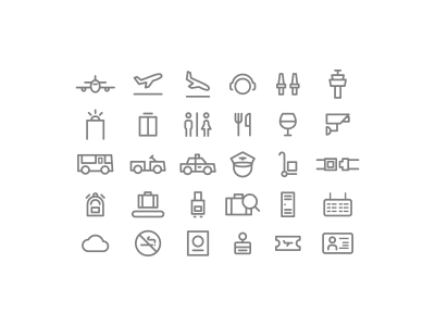 Airport icons