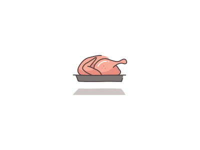 Turkey christmas dinner food line linear lines minimalism minimalist thanksgiving turkey