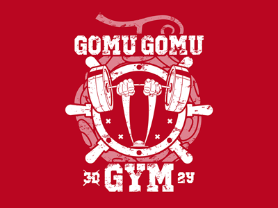 Gomu Gomu Gym anime devil fruit excercise fitness gomu gomu gym luffy manga one piece pirate pirates workout
