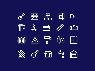Architecture icons architecture blueprint home house icon icons line linear minimalism minimalist