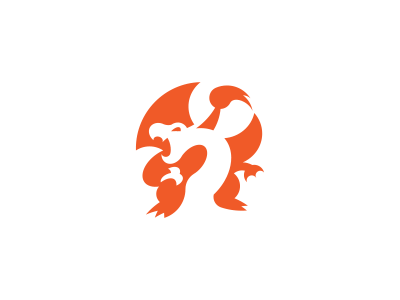 Finished Charizard charizard dragon fire icon logo mark minimalis minimalist pokemon simple