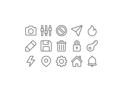 Essential icons