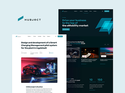 Hubject - Other Pages about car charging connection data electric emobility ev mobility network partners saas software ui design ux