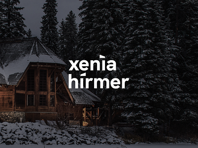 Xenia Hirmer - Branding agency austria branding chalet clean house hut identity logo mountain orange real estate