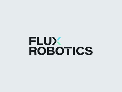 Flux Robotics - Branding assets brand guide brand identity branding clean dual flux health logo medical medtech minimal motion movement robot robotics startup tech wordmark x