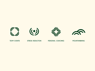 Mounteam - Assets assets brand identity branding icons logo marks minimal mountainbiking peaceful support team