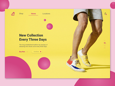 Easystep Russia landing page proposal branding bright colors clean colorful design fashion landing page concept landing page design online shop online shopping proposal shoes ui ui design ui ux ux web web design website