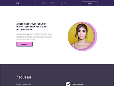 Portfolio adobe xd landing page concept product landing page