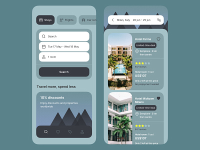 Booking app concept