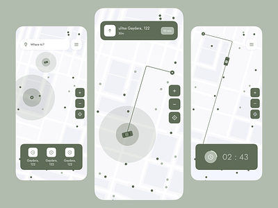 Taxi app concept design mobile mobile app design ui