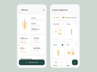 Agriculture app concept animation design mobile mobile app design motion ui