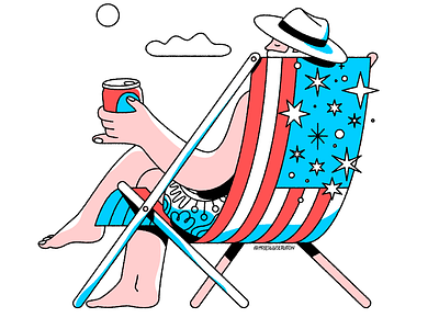 Happy Labour Day, USA design graphic design illustration labor day relaxing summer vacation vector