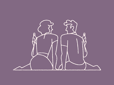 Poppin' Brews branding couples date night design editorial illustration illustration love print vector women