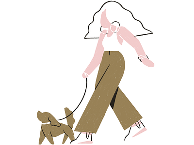 Canine Stroll childrens book childrens book illustration design editorial illustration illustration women