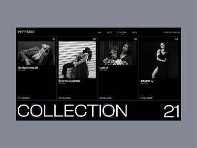 INEFFABLE clothing collection design fashion fashion design graphic design landing page layout logo new store typography ui ux web web design web fashion website