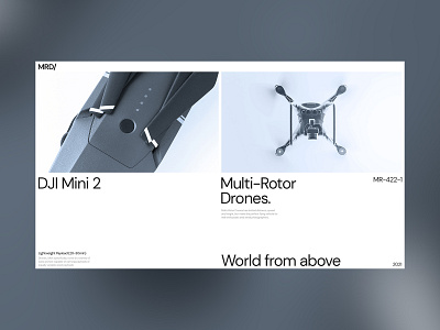 Multi-Rotor Drones. design drone drones graphic design landing page layout typography ui ux vector web website