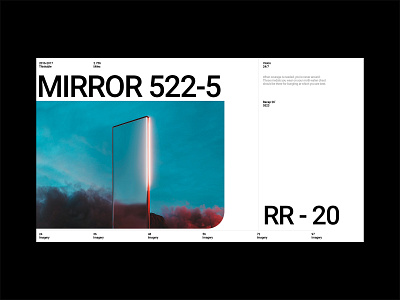 Mirror 522-5. design graphic design layout mirror poster posters typography ui ux