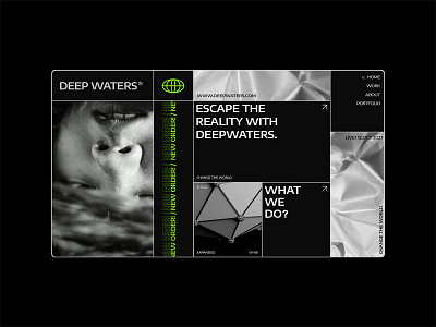 Deepwaters. branding design graphic design layout typography ui ux