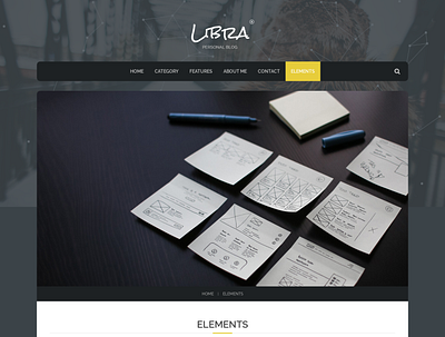 LIBRA BLOG creative design front page homepage website